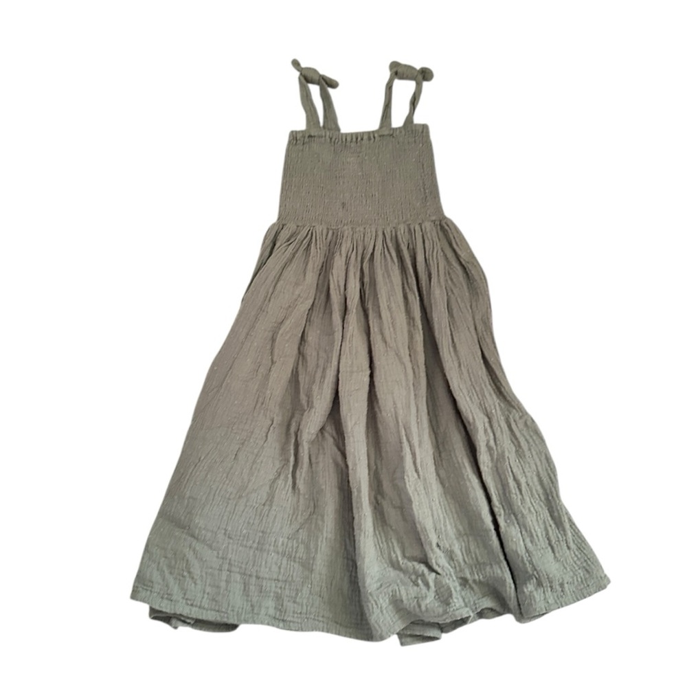Rylee + Cru Green elastic tank Dress